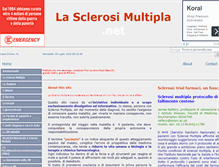 Tablet Screenshot of la-sclerosimultipla.net